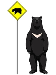 熊危険のマーク
